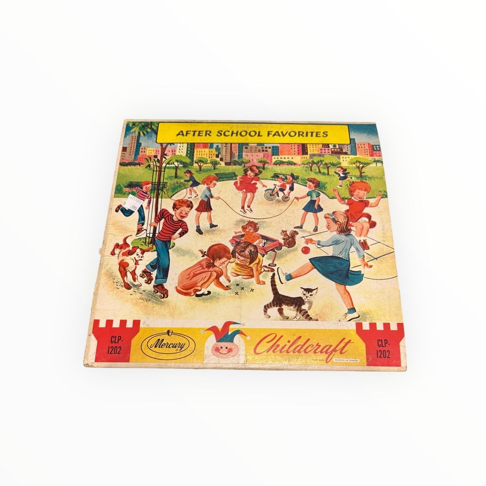 Vintage Childcraft After School Favorites Vinyl LP Wing Children's Lullaby Black